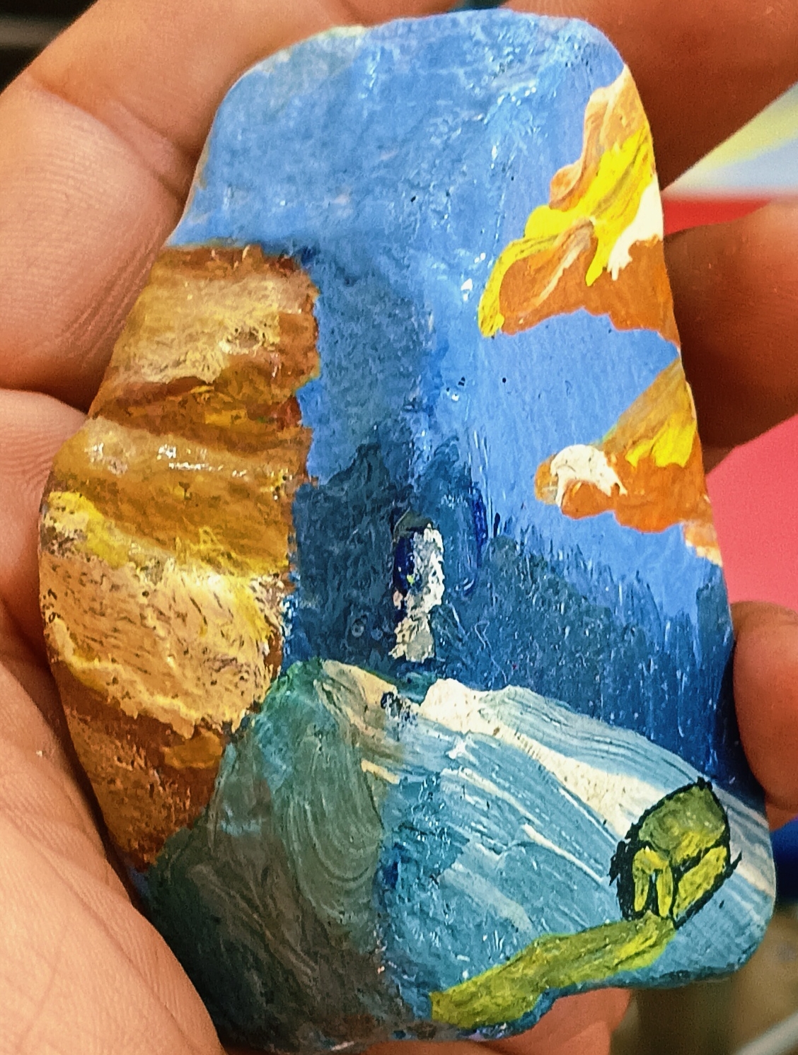 Stone art handmade original art